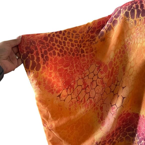 Hutton Wilkinson Women’s Reversable Handkerchief Top Orange Size 1X - Picture 4 of 9